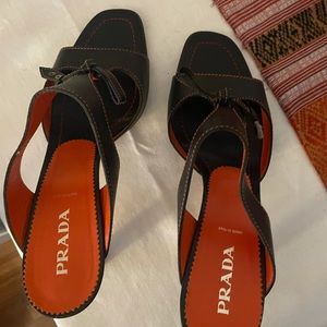 Prada high heel sandals, worn 2x’s.